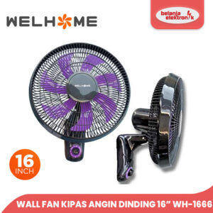 Welhome Wh-1666 Wall Fan Kipas Angin Dinding 16” Inch Wh 1666